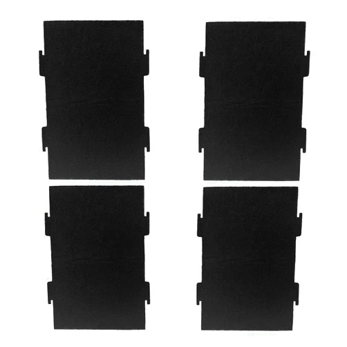 Potiarey 4 Pack Replacement Air Filters Compatible with Whirlpool Over-The-Range Microwaves, Activated Charcoal Filters Replacement for Over The Range Microwave Hood Models YKMLS311, YWML55011, WML75011