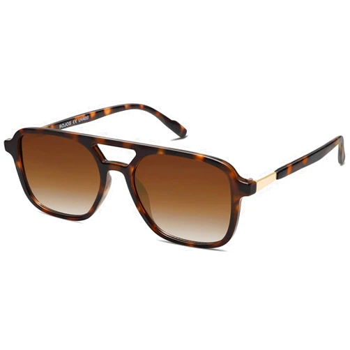 SOJOS Retro Aviator Sunglasses for Women Men,Trendy Rectangle Womens Mens Shades Sun Glasses SJ2202