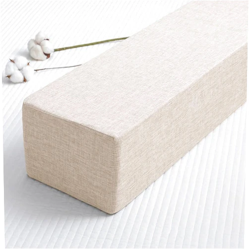 THAMPA Bed Gap Filler,Mattress Wedge Gap Crack Filler Twin Space Filler Between Bed and Wall with Removable Cover,Thick Headboard Gap Filler High-Density 290D Sponge, 47.24*8*8in, Khaki