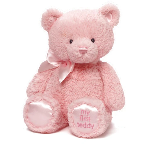 GUND Baby My First Teddy Bear, Ultra Soft Animal Plush Toy for Babies and Newborns, Pink, 15”