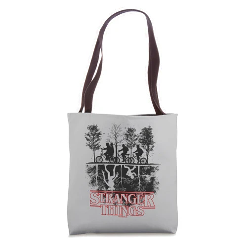 Stranger Things Upside Down Hawkins Ride Logo Tote Bag