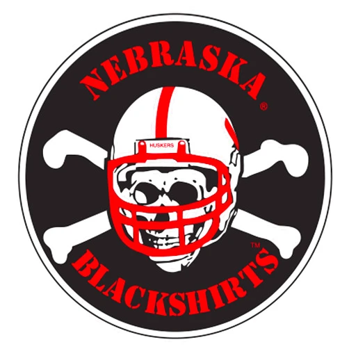 Craftique Nebraska Decal (Nebraska BLACKSHIRTS Decal (3''4''6''12''), 4 in)