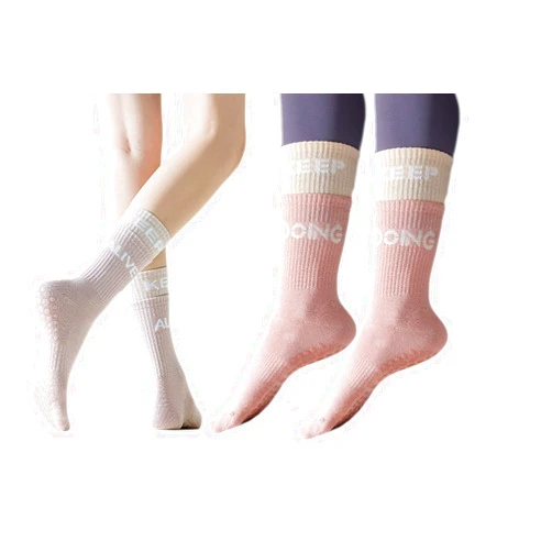 Homrap Women Sports Non-Slip Yoga Socks with Grips for Pure Barre,Ballet,Dance,Gym,Pilates Fitness Socks