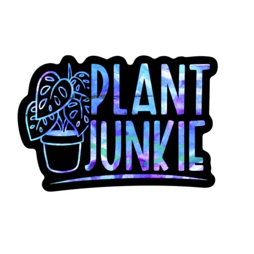 Handmade Plant Junkie Plant Mom Sticker
