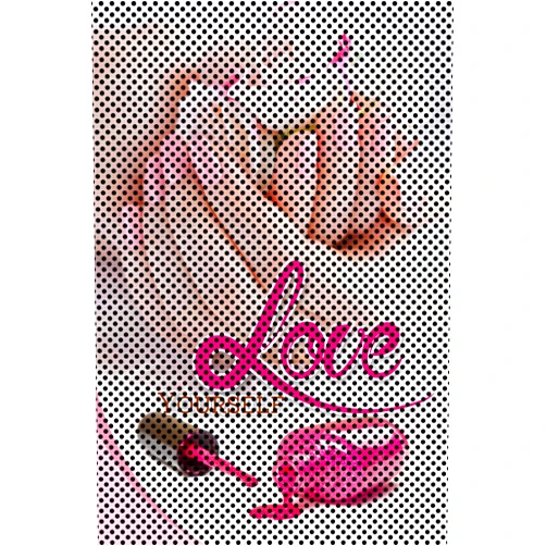 NAILSIGNS.com Salon II Nail Polish Bottle Love Service Sign Advertising Marketing Décor Vertical (Perforated Mesh One Way Vision See-Through Window Mesh Vinyl Sign [Outdoors], 30