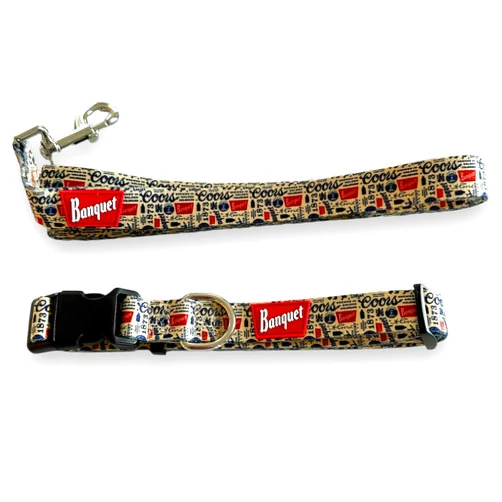 Colorado Limited Intended for Coors Banquet Pattern Collar and Leash Combo with D-Ring - Premium Set for Puppy - Adjustable Soft Collars with Large Leash - Pet Dog Collar for Medium & Large Dogs