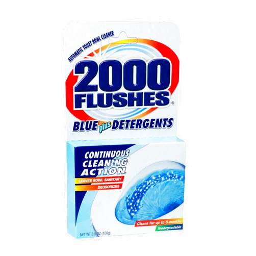 WD-40 2000 FLUSHES-201020 Blue Plus Detergents Automatic Toilet Bowl Cleaner, 3.5 OZ [12-Pack]