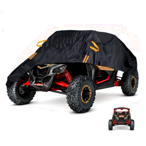 Macosy UTV X3 Cover Waterproof Heavy Duty Oxford Cloth All Weather Protection Covers for Can-Am Maverick X3 XMR XRC MR R/X DS RS RC Turbo R 900 HO Polaris RZR/XP Turbo S, 2-3 Seater