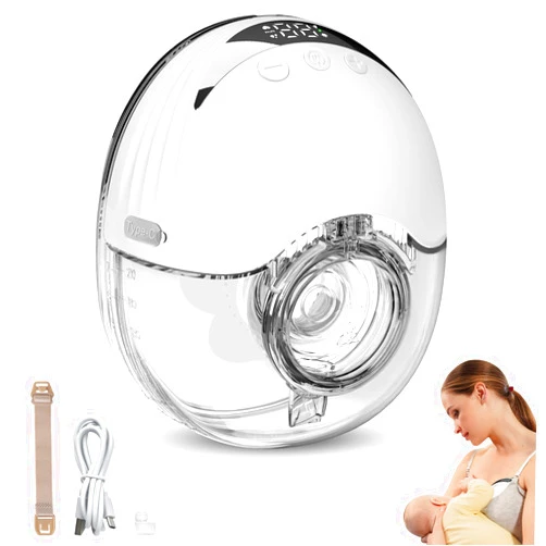 Toogel Wearable Breast Pump Hands Free: Wireless Breast Pump for Breastfeeding with 4 Modes & 12 Levels, Low Noise, 210ml Capacity