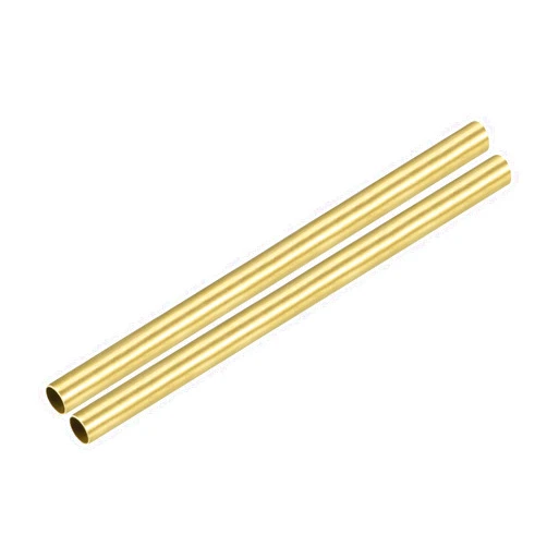 METALLIXITY Brass Tube(10.5mm OD x 0.5mm Wall T x 200mm L) 2Pcs, Straight Tubing - for Home Furnishing, Machinery, DIY Handicraft