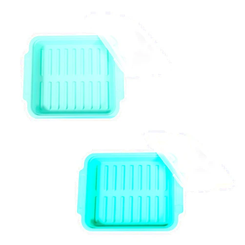 M MUGOOLER MMUGOOLER 2 Pack Microwave Easy Bacon Maker/Cooker with Lid, Safety, Quick and with No Mess, 11.3“ L x 9.0