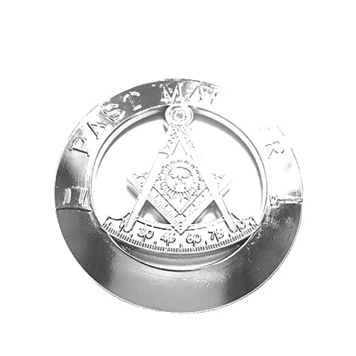 Equinox MR Masonic Past Master Heavy Decal Metal Chrome Truck Auto Car Emblem