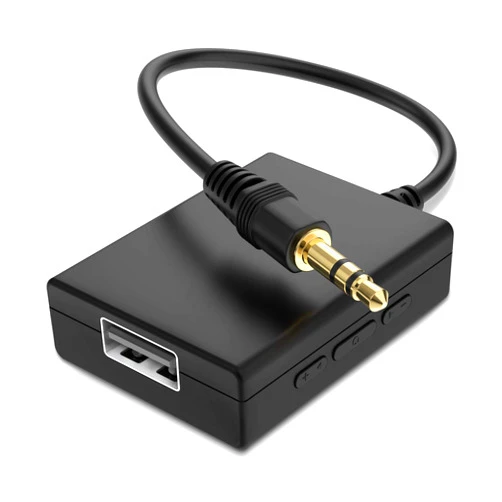 ANDTOBO USB to Aux Audio Adapter, 3.5mm Male to USB Female, Car Music Player
