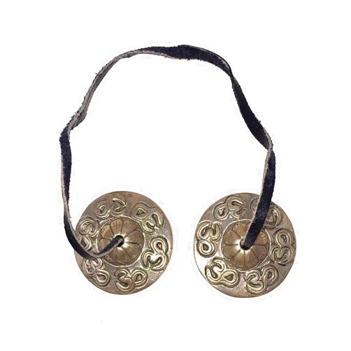 Lamatar1 Tingsha Cymbals Tibetan Buddhist Lucky symbol Embossed Meditation Yoga Bell Chime Hand made from Nepal