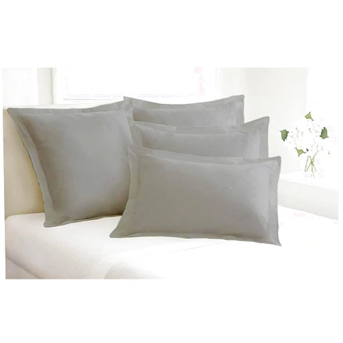 Kotton Culture Set of 2 Pillow Shams Set 100% Egyptian Cotton 600 Thread Count Premium Bedding (Silver, 20