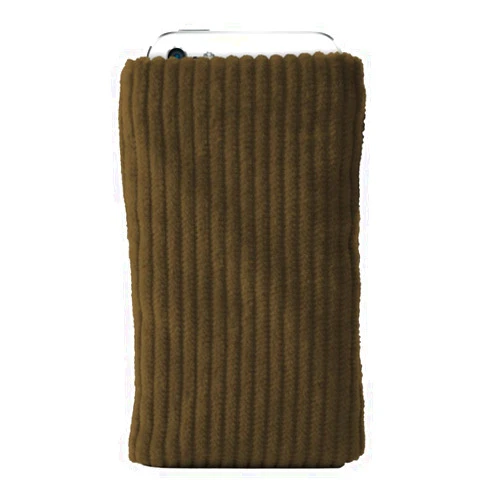 Katinkas USA 4214 Corduroy Sleeve Smart Phone Pouch for Sony Ericsson Xperia mini pro - 1 Pack - Retail Packaging - Dark Brown