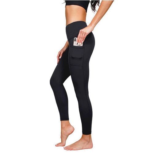 Yogalicious High Waist Ultra Soft 7/8 Ankle Length Leggings with Pockets for Women