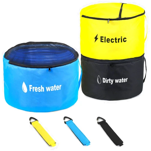 CONEPY RV Sewer Hose Storage Bags 3 Pack, Waterproof Zipper Closure Bags for RV Storage and Organization, Large RV Storage Bags for Fresh/Black Water Hoses, Electrical Cords and RV Accessories