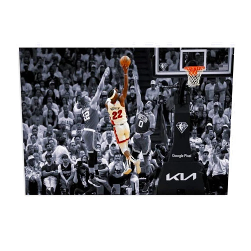 AuLYn Jimmy Butler Canvas Poster Basketball Posters Print Canvas Wall Art Decor for Boys Room Bedroom Painting Posters Gifts Unframe-style 18x12inch(45x30cm)
