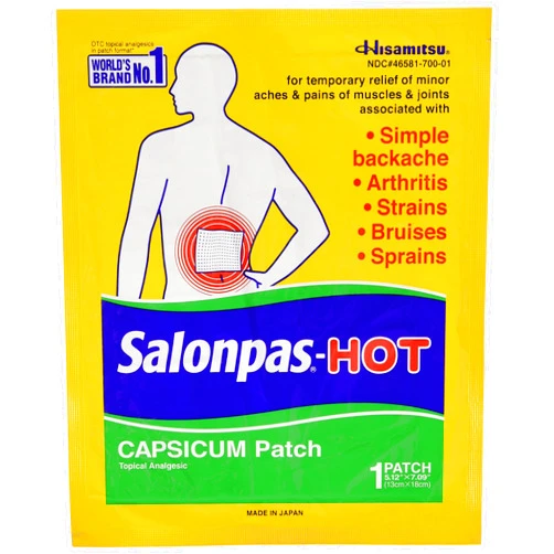 Salonpas-Hot Capsicum Patch 1 Each (Pack of 12)