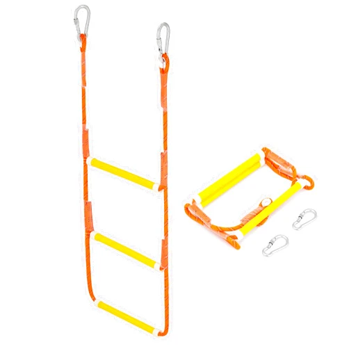 CO-Z Boat Rope Ladder, 3 Step - Heavy-Duty Polyester with 400Lbs Max Load, 14mm Reinforced Line & Sturdy Resin Steps - Perfect for Inflatables, Kayaks, Motorboats & Canoeing-Outdoor Water Sports Accessory