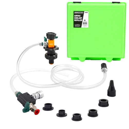 OEMTOOLS 24444 Coolant System Refiller Kit, 5 Adapters, Eliminate Trapped Air, Test Radiator and Heating Core Lines for Leaks, Vacuum Fill Coolant Tool, Vacuum Leak Tester, Multi