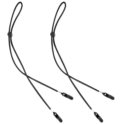 Grevosea 2 Pieces Hat Strap Clips, Adjustable Hat Chin Cord with Cord Locks Suitable for Golfing Fishing and Other Sports