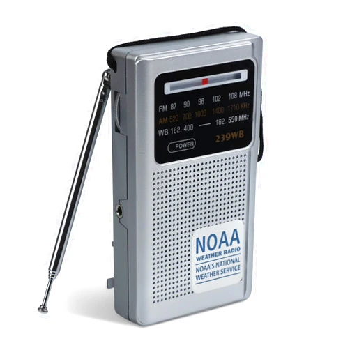 T.TAOMI NOAA Weather Radio Portable Radio, Best Reception, AM FM Transistor Radio for Mowing, Jogging, Cycling, Gardening, Powered by 2 AA Battery