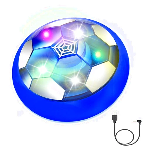 JRD&BS WINL Football Toys for Kids Light Up LED Hover Soccer Ball Toys for Boys Gifts Indoor Game Indoor Football Air Soccer Floating Ball Training Ball Playing Football for Children Gifts Blue
