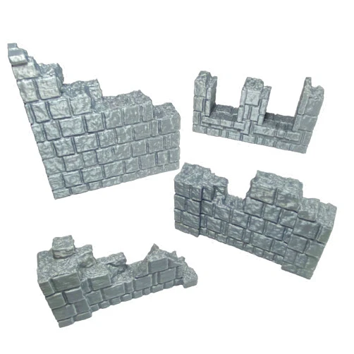 Extruded Gaming Wall Ruins Set 2