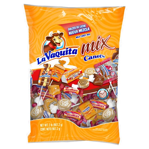 Canel's La Vaquita Mix Bag - Assorted Candy Mix of Caramels, Coconut, Chocolate, and Pecan Soft and Hard Candy, 2.0 lb