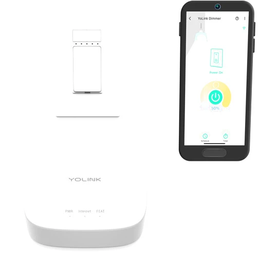 YoLink Smart Dimmer Switch, Alexa, Google, IFTTT Integration, Neutral Wire & YoLink Hub is Included