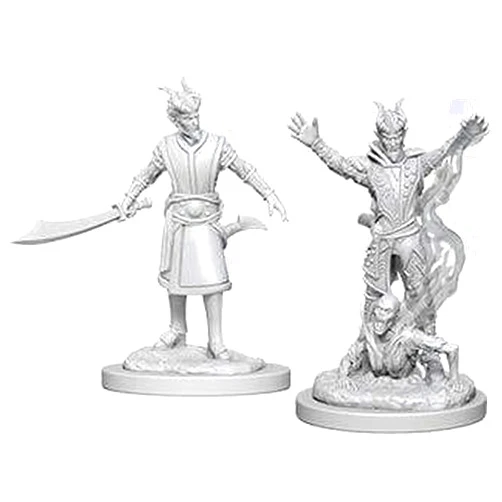 NECA D&D Nolzurs Marvelous Unpainted Miniatures: Wave 6: Tiefling Male Warlock
