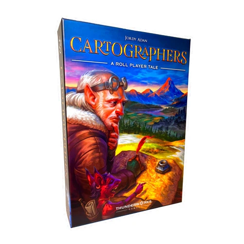 Thunderworks Games - Cartographers: A Roll Player Tale | Award-Winning Game of Fantasy Map Drawing | Strategy Board Game | Flip and Write | Family Game for 1-100 Players | 30-45 Minutes