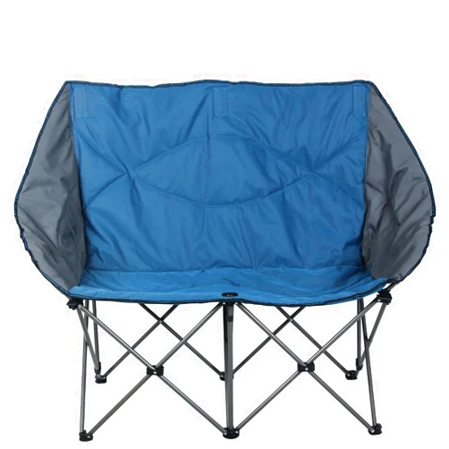 ALPHA CAMP Oversized Camping Chair Double Folding Chair Heavy Duty Loveseat Camp Chair 2 Person Support 450 LBS for Adults Outdoor