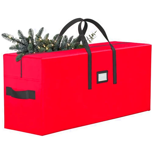 Dream Loom Christmas Tree Storage Bag, Fits Up to 9 FT Tall Artificial Disassembled Trees, Large Heavy Duty Storage Container with Handles, 65
