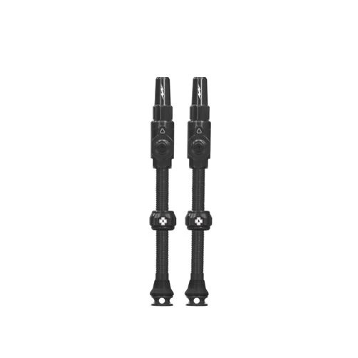 Muc-Off Tubeless Valve for Bicycles, Coreless Valve, Prevents Trouble, Air Enters Smoothly, 2.4 inches (60 mm) Presta Rim x Presta Valve TUBELESSVALVES BIGBORE LITE Black