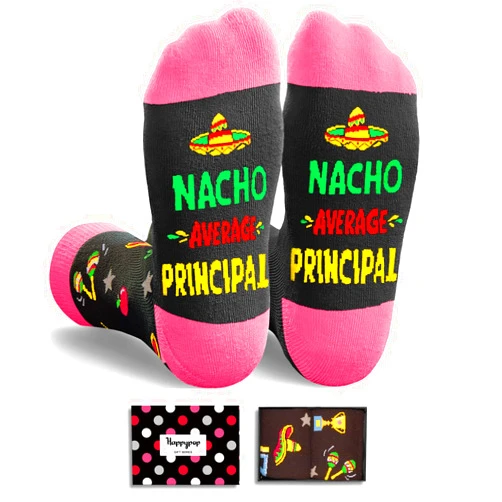 HAPPYPOP Appreciation Gifts for Women Men - Principal Boss Teacher Coach Coworker Socks