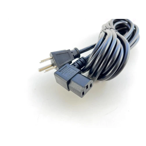 OMNIHIL [UL Listed] OMNIHIL L-Shape 8FT AC Power Cord Compatible with WiMiUS S4 LED Video Projector