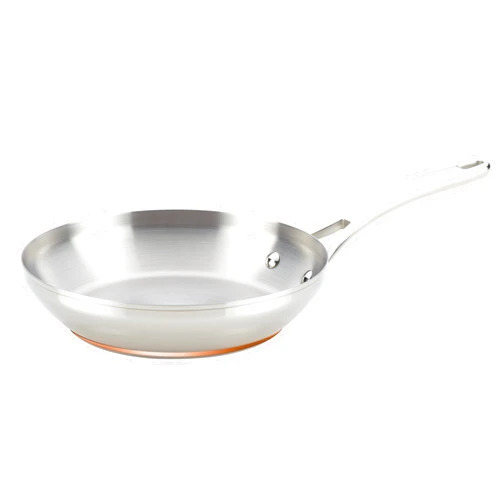 Anolon Nouvelle Stainless Stainless Steel Frying Pan / Fry Pan / Stainless Steel Skillet - 8 Inch, Silver,77270
