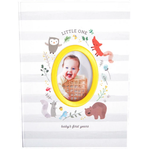 C.R. Gibson B2-24546 Little One Woodland Gender Neutral Baby Memory Book, 8.75