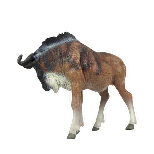 ibasenice African Wildebeest Model African Decor Wildcraft Miniatures Forest Creatures Figurines Wild Animals Toys Simulation Wild Animal Decor Wild Animal Model Home Animal Adornments Child