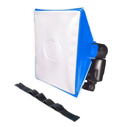 LumiQuest SoftBox III, Mini SoftBox Diffuser, Flash SoftBox Diffuser & Light Diffuser Photography, Small SoftBox, Portable SoftBox, Universal Design for External Camera Flashes, Black