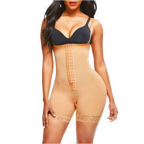 GOYMFK Shapewear for Women Tummy Control High Compression Bodysuit Butt Lifter Body Shaper Zip Crotch Waist Trainer