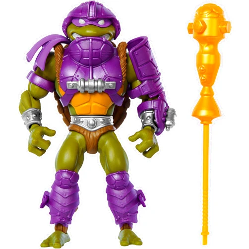 Masters of the Universe Origins Turtles of Grayskull Donatello Action Figure Toy, 16 Articulations, TMNT & MOTU Crossover with Accessories