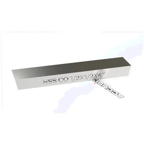 Accusize Industrial Tools 1/2 x 1/2 x 4 in. (Width by Height by Oal) Hss+5% M35 Cobalt Lathe Tool Bit, 5095-0032