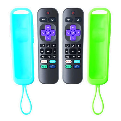 Maqsai Universal Replacement Remote Compatible with TCL Roku/Hisense Roku/Onn Roku/Philips Roku/Element Roku/Insignia Roku/Sharp Roku/Westinghouse Roku TV with 2 Soft Silicone Case 【Pack of 2】