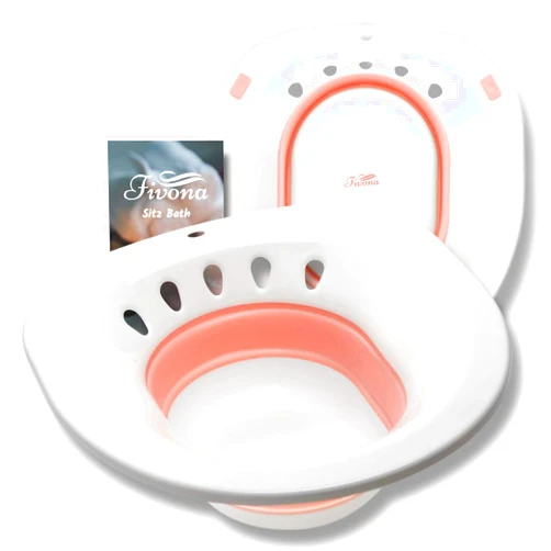 Fivona Yoni Steam Seat - Expandable Over The Toilet - Universal Fit - Perineal Soaking and V Steaming - Sitz Bath Seat for Hemorrhoids Treatment and Postpartum Care Soak
