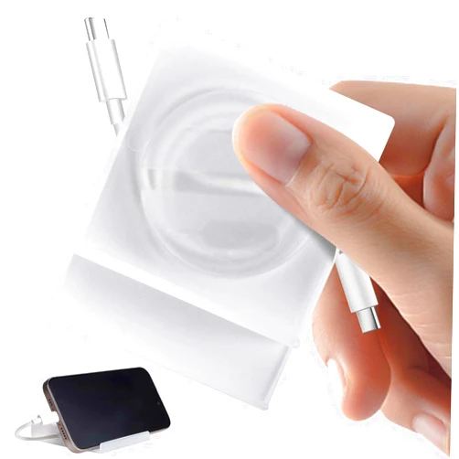 HouseUp Cable Winder, Lines Charging Cord Organizer, retrievable Cable Management for Longer Original Charging Cables, Cord Retrievers That can be Used as Phone Holders