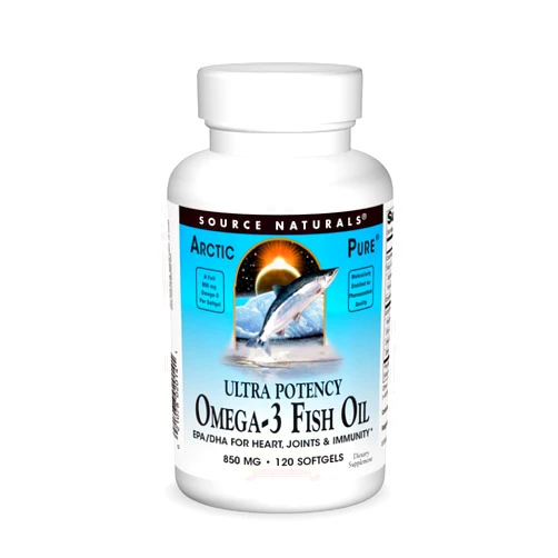 Source Naturals ArcticPure Ultra Potency 850 mg Omega-3 Fish Oil - 120 Softgels